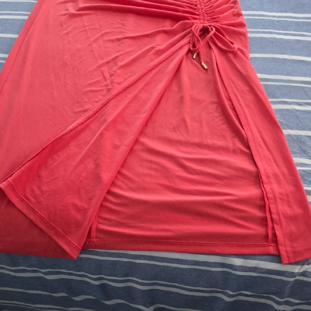 Michael Kors Vibrant Red Midi Skirt -NWT - Picture 4 of 4